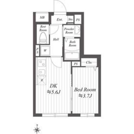 プラティーク住吉の物件間取画像